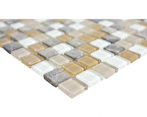 Glasmozaïek CM M435 Beige/bruin 30x30 Cm - Afbeelding 3