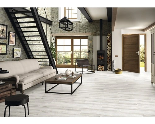 Wand- En Vloertegel Limewood Blanco 23,3 X 120 Cm - Afbeelding 2