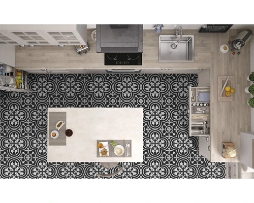 Wand- En Vloertegel Nero Black 20x20 Cm - Afbeelding 2