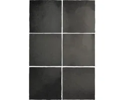 Wandtegel Lava Black Coal 13,2x13,2 Cm