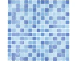 Glasmozaïek GM A 339P Blauw 32,7x30,5 Cm