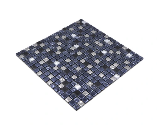 Glasmozaïek XCM M660 Zwart/zilver 30x30 Cm - Afbeelding 5