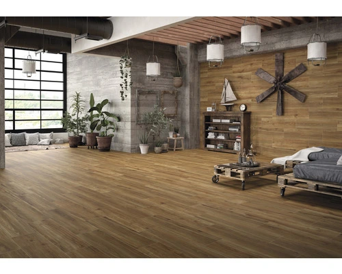 Wand- En Vloertegel Ville Miel Houtlook 15x90 Cm - Afbeelding 2