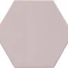 Wand- En Vloertegel Qroma Zeshoek Roze 10.1 X 11.6 Cm