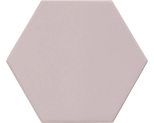 Wand- En Vloertegel Qroma Zeshoek Roze 10.1 X 11.6 Cm