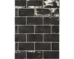 Wandtegel Handvorm Artcore Black 7.5 X 15 Cm