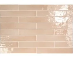 Wandtegel Handvorm Artcore Pink 6,5 X 40 Cm