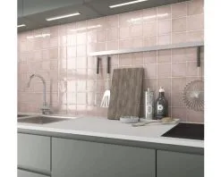 Wandtegel Olteya Pink 10x10 Cm