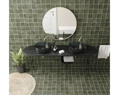 Wand- En Vloertegel Agil Khaki 10x10 Cm - Afbeelding 2