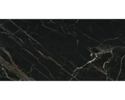 Wand- En Vloertegel Exe Black Gepolijst 60x120 Cm Gerectificeerd