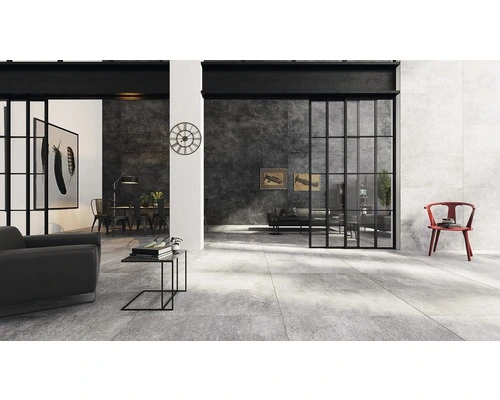 Wand- En Vloertegel Urban Beton Antraciet 60x120 Cm Gerectificeerd - Afbeelding 2