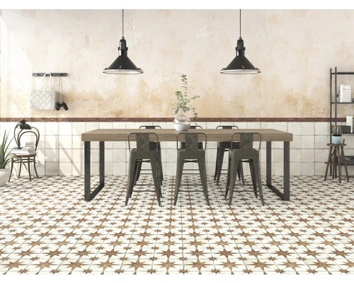 Wand- En Vloertegel Star Oranje 45x45 Cm - Afbeelding 2