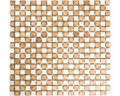 Natuursteen Mozaïek Rosso Verona Beige/terra Getrommeld 30,5x32,5 Cm