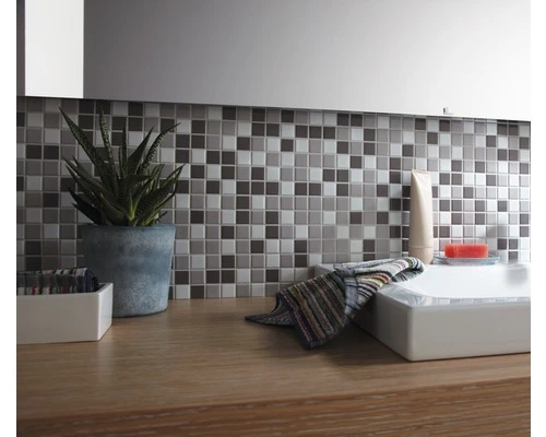 Keramisch Mozaïek BM 500 Wit/grijs Mix 30,5x33 Cm - Afbeelding 3