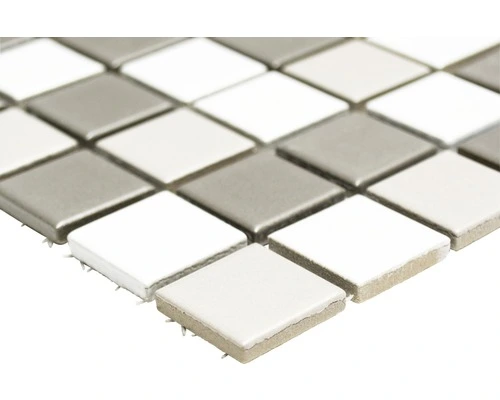 Keramisch Mozaïek BM 500 Wit/grijs Mix 30,5x33 Cm - Afbeelding 2
