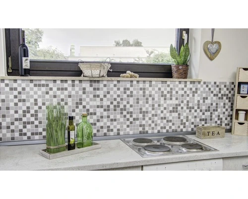 Keramisch Mozaïek BM 500 Wit/grijs Mix 30,5x33 Cm - Afbeelding 4