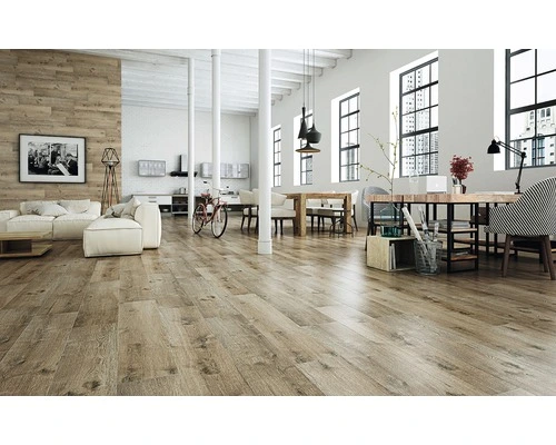 Wand-en Vloertegel Merbau Viejo Houtlook 23,3x120 Cm - Afbeelding 2