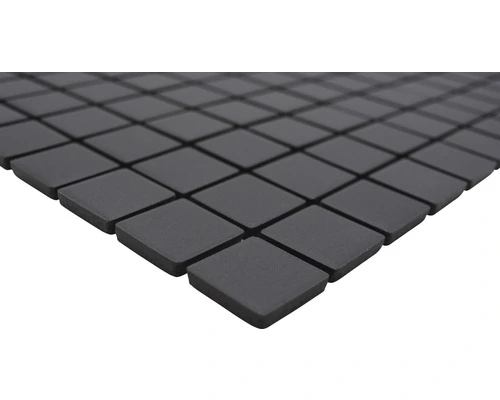 Keramisch Mozaïek Uni Zwart Ongeglazuurd 32,7x30,2 Cm Antislip - Afbeelding 3