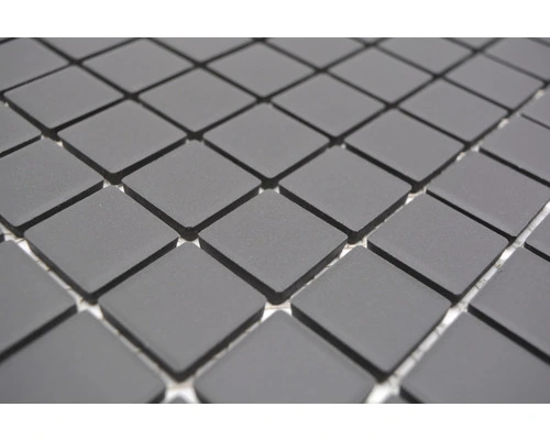 Keramisch Mozaïek Uni Zwart Ongeglazuurd 32,7x30,2 Cm Antislip - Afbeelding 7