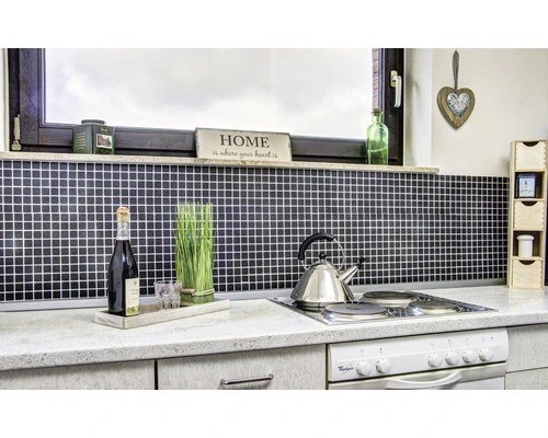 Keramisch Mozaïek Uni Zwart Ongeglazuurd 32,7x30,2 Cm Antislip - Afbeelding 5