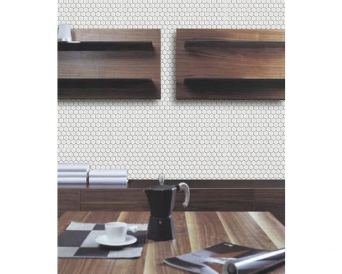 Keramisch Mozaïek Hexagon Uni Wit Glans 26x30 Cm - Afbeelding 11