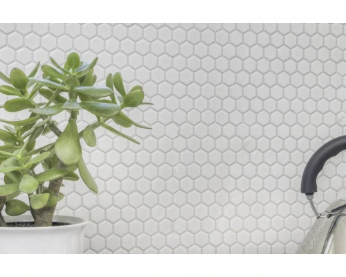 Keramisch Mozaïek Hexagon Uni Wit Glans 26x30 Cm - Afbeelding 12