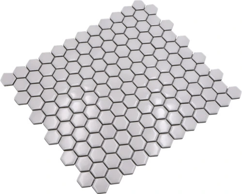 Keramisch Mozaïek Hexagon Uni Wit Glans 26x30 Cm - Afbeelding 6