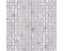 Glasmozaïek Chrystal XIC 1011 Wit Mix Craquelé/gebroken Glas 30,5x30,5 Cm