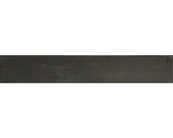 Wand- En Vloertegel Skagen Zwart Houtlook 15x90 Cm