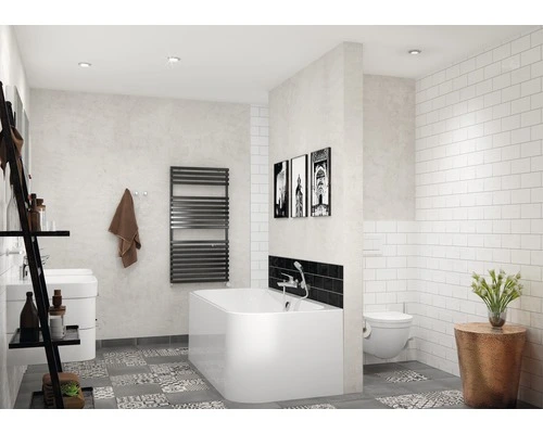 Wandtegel Handvorm Artisan Negro 10x20 Cm - Afbeelding 2