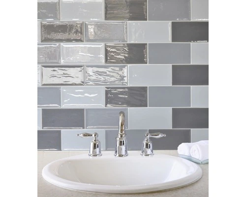 Wandtegel Handvorm Artisan Gris 10x20 Cm - Afbeelding 2