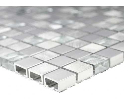 Aluminium Mozaïek ALF A309F Zilver 30x30 Cm - Afbeelding 2