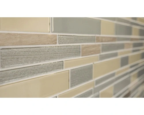 Glasmozaïek CM GV24 Beige/grijs 28,6x30 Cm - Afbeelding 4