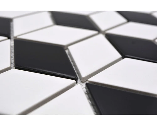 Keramisch Mozaïek POV 09 Zwart/wit 26,6x30,5 Cm - Afbeelding 3