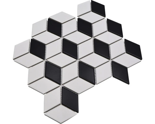 Keramisch Mozaïek POV 09 Zwart/wit 26,6x30,5 Cm - Afbeelding 4