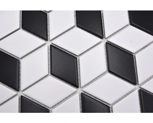 Keramisch Mozaïek POV 09 Zwart/wit 26,6x30,5 Cm - Afbeelding 5