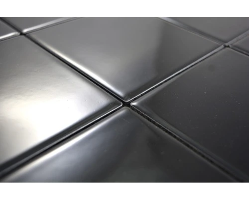 Keramisch Mozaïek CQ 120 Uni Zwart Glans 30x30 Cm - Afbeelding 4