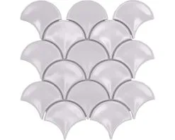 Keramisch Mozaïek FS 07W Uni Wit Glans 25,6x27,3 Cm