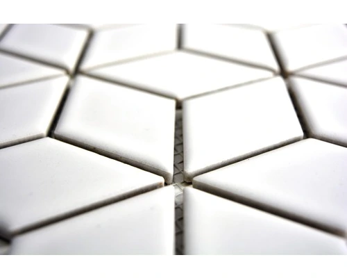 Keramisch Mozaïek POV 02 Uni Wit 26,6x30,5 Cm - Afbeelding 3