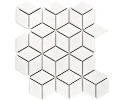 Keramisch Mozaïek POV 02 Uni Wit 26,6x30,5 Cm