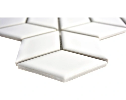 Keramisch Mozaïek POV 02 Uni Wit 26,6x30,5 Cm - Afbeelding 2