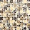 Glasmozaïek XIC K1455 Emperador Beige/bruin Craquelé/gebroken Glas 30,5x30,5 Cm