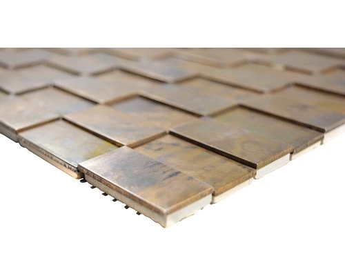 Metaalmozaïek XK3DR16 Rechthoek Koper 28x29 Cm - Afbeelding 2