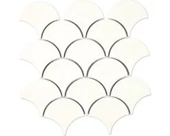 Keramisch Mozaïek Vakken Ivoor Glanzend 25,6x27,3 Cm