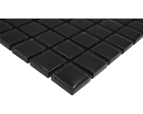 Glasmozaïek XCM 8050 Zwart 30,5x32,5 Cm - Afbeelding 2