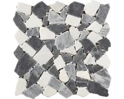 Natuursteen Mozaïek Marquina Grey 30x30 Cm
