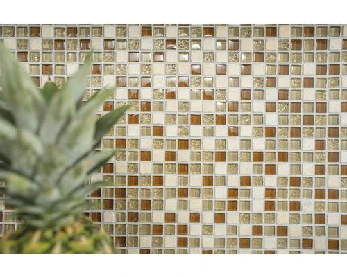 Glasmozaïek Crystal XCM M820 Beige Mix 30,5x32,5 Cm - Afbeelding 6