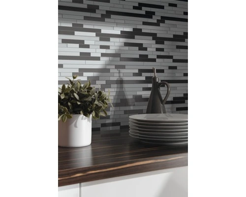 Aluminium Mozaïek XAM A891 Grijs/zilver/zwart Mix 30x34 Cm - Afbeelding 4